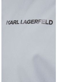 Karl Lagerfeld parka 225W1580 kolor srebrny przejściowa. Okazja: na co dzień. Kolor: srebrny. Styl: casual #9