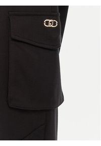 Liu Jo Sport Spodnie dresowe TA5043 JS182 Czarny Regular Fit. Kolor: czarny. Materiał: wiskoza #4