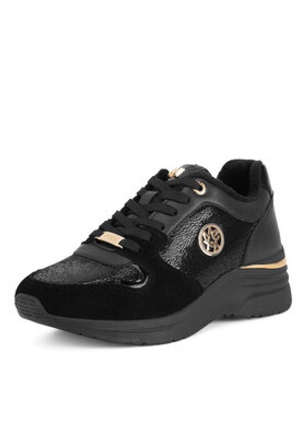 MEXX Sneakersy MI001009043W-02 Czarny. Kolor: czarny. Materiał: skóra