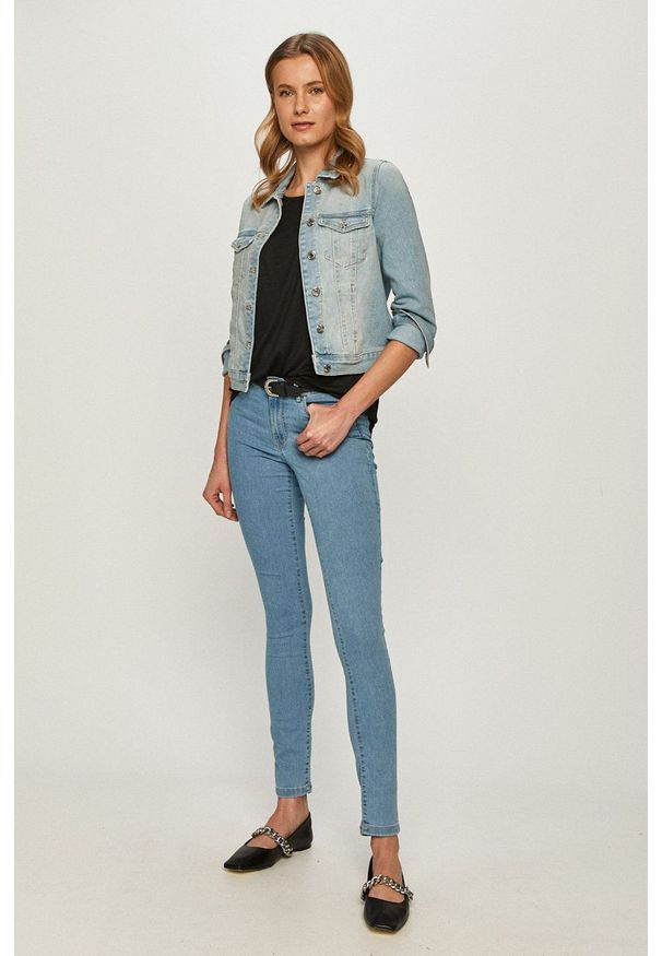 Vero Moda - Jeansy Judy. Kolor: niebieski