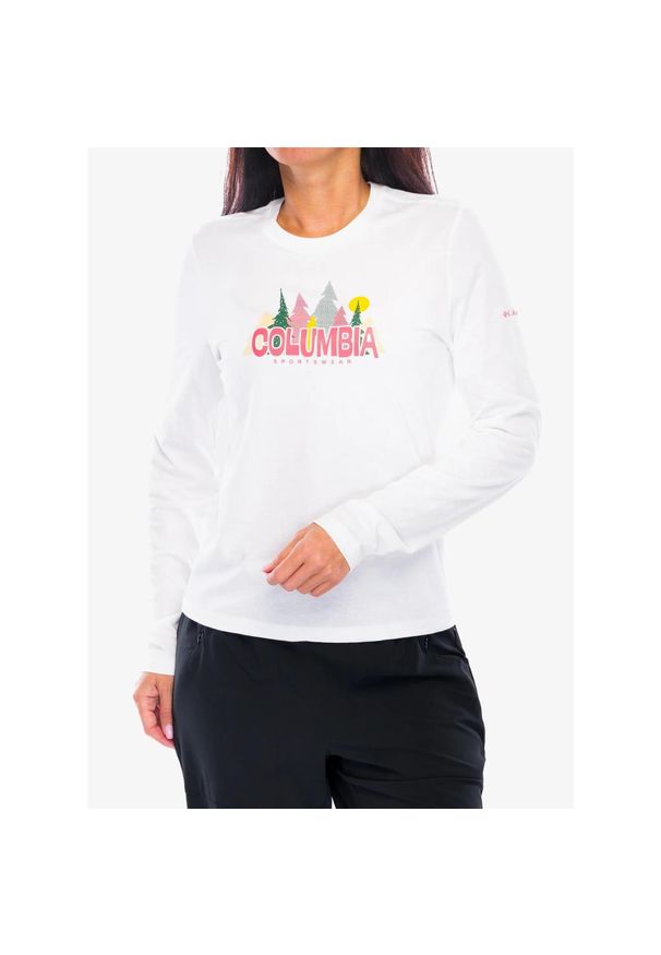 columbia - Bluza damska bez kaptura Columbia Ruby Springs Graphic. Typ kołnierza: bez kaptura. Kolor: biały. Długość rękawa: długi rękaw