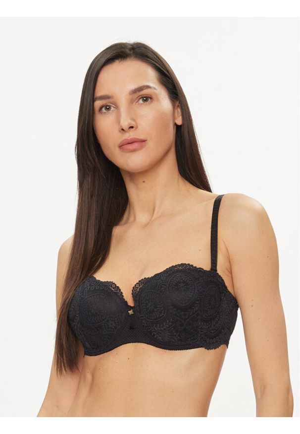 SELMARK - Selmark Biustonosz push-up Matilda 31126 Czarny. Kolor: czarny. Materiał: syntetyk. Rodzaj stanika: push-up