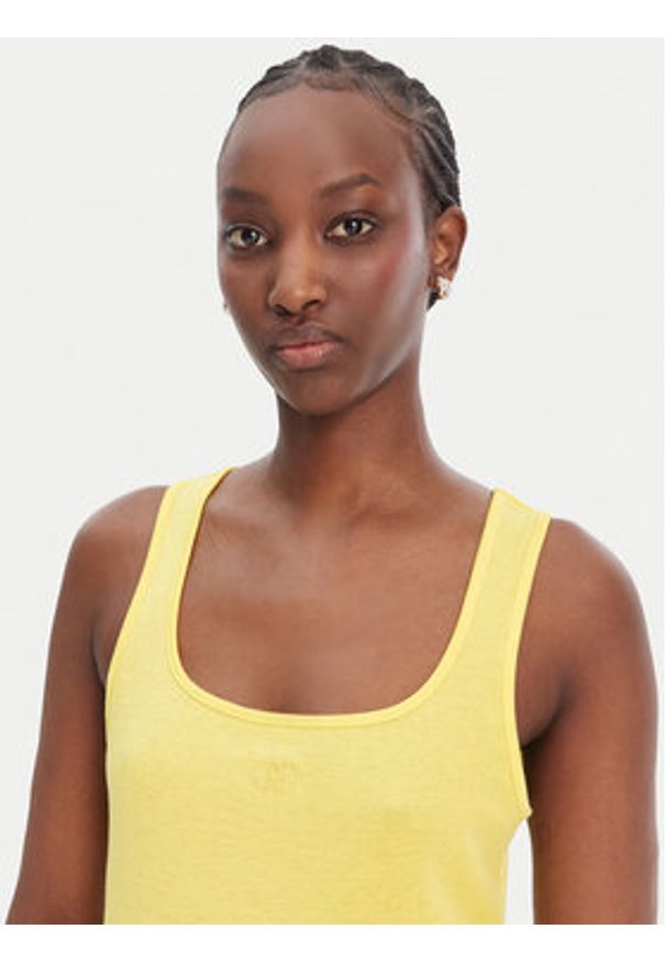 Liu Jo Sport Top TA6173 J3845 Żółty Regular Fit. Kolor: żółty. Materiał: wiskoza. Styl: sportowy