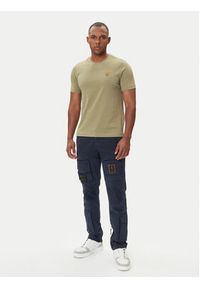 Aeronautica Militare T-Shirt 252TS1580UJ00372 Zielony Regular Fit. Kolor: zielony. Materiał: bawełna #3