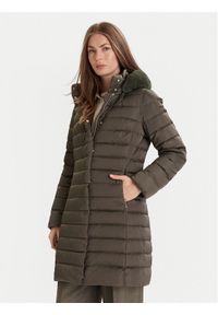 Geox Płaszcz zimowy Bettanie W5626H T3122 F3236 Zielony Regular Fit. Kolor: zielony. Materiał: syntetyk. Sezon: zima