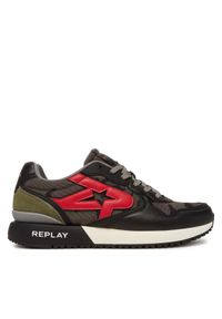Replay - REPLAY Sneakersy GMS9I .000.C0007T Khaki. Kolor: brązowy. Materiał: materiał