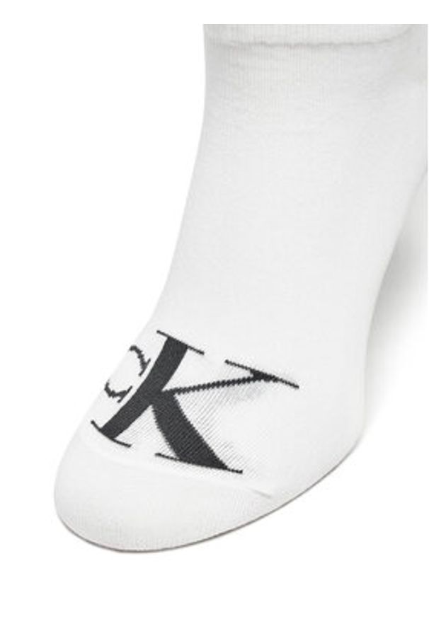 Calvin Klein Jeans Skarpety krótkie 701228815 Biały. Kolor: biały. Materiał: bawełna