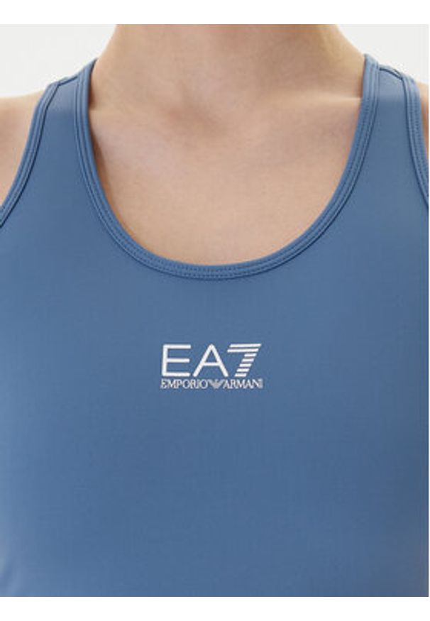 EA7 Emporio Armani Biustonosz sportowy 7W001146 AF12625 UB064 Niebieski. Kolor: niebieski. Materiał: syntetyk