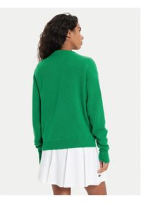 Lacoste Sweter AF9551 Zielony Regular Fit. Kolor: zielony. Materiał: wełna