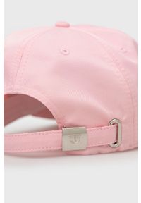 Chiara Ferragni czapka kolor różowy z aplikacją. Kolor: różowy. Wzór: aplikacja