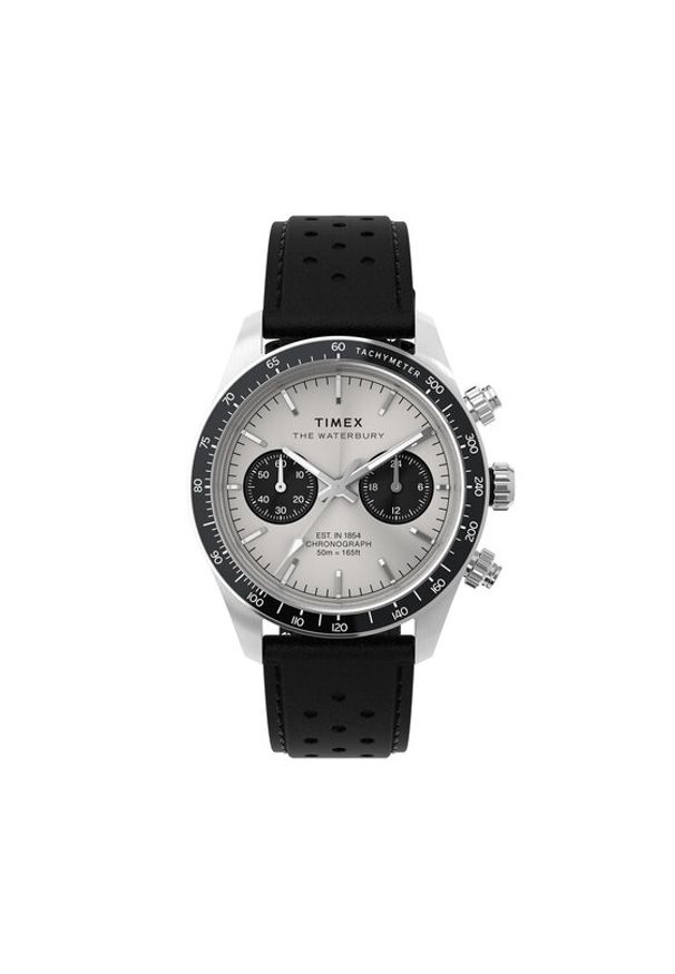 Timex Zegarek Waterbury Heritage TW2Y19300 Czarny. Kolor: czarny