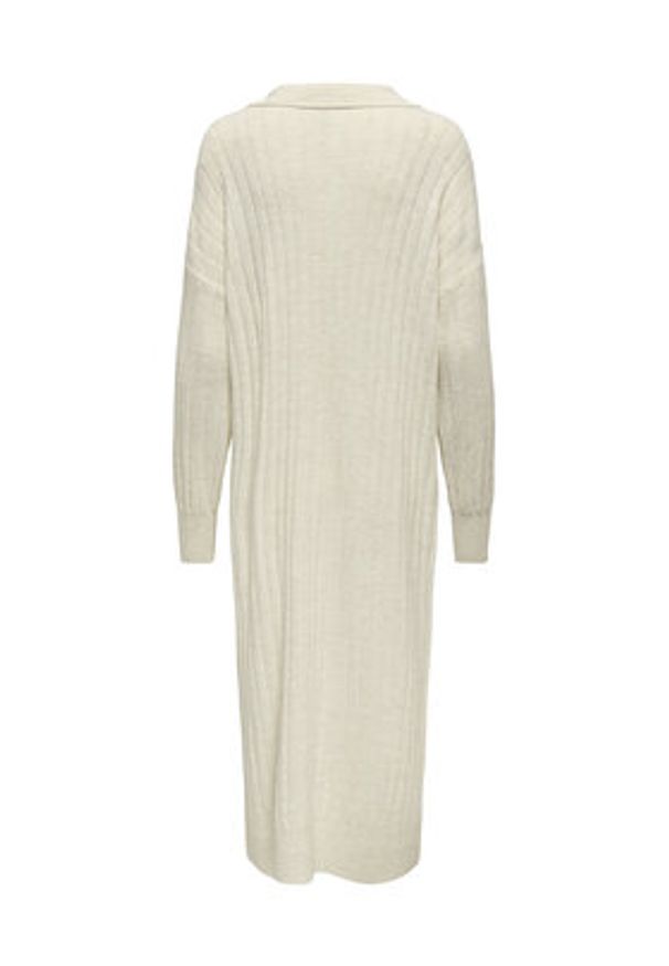 only - ONLY Sukienka dzianinowa Tessa 15353117 Beżowy Regular Fit. Kolor: beżowy. Materiał: syntetyk