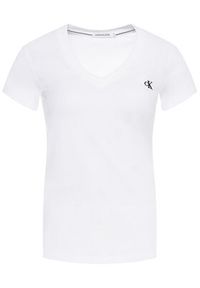 Calvin Klein Jeans T-Shirt J20J213716 Biały Regular Fit. Kolor: biały. Materiał: bawełna #4