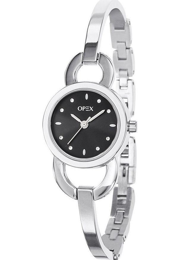Zegarek Opex Zegarek damski Opex X4061MA1 CYRKONIE srebrny. Kolor: srebrny