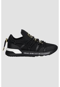 Versace Jeans Couture - VERSACE JEANS COUTURE Czarne męskie sneakersy Fondo Dynamic Dis. Sa6. Kolor: czarny