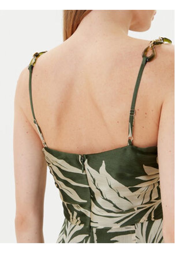 Guess Sukienka letnia W5YK64 WCWF2 Zielony Regular Fit. Kolor: zielony. Materiał: syntetyk. Sezon: lato