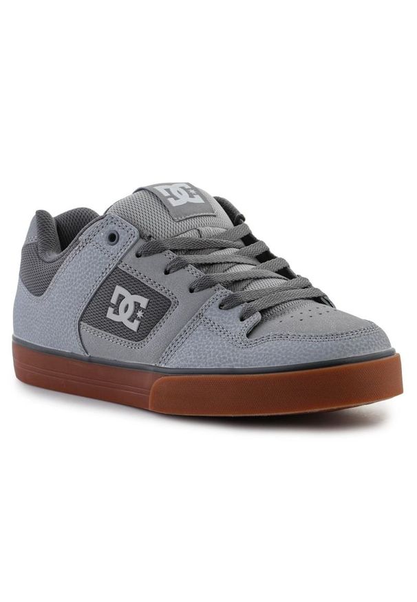 Buty DC Shoes Pure 300660-CG5 szare. Kolor: szary. Materiał: materiał, skóra. Szerokość cholewki: normalna. Sport: skateboard