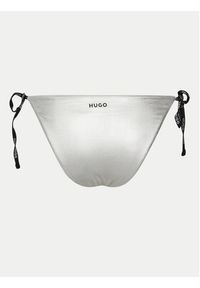 Hugo - HUGO Dół od bikini Pure 50535235 Srebrny. Kolor: srebrny. Materiał: syntetyk