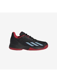 Buty do tenisa dla dzieci Adidas Courtflash na każdą nawierzchnię. Materiał: kauczuk. Szerokość cholewki: normalna. Sport: tenis