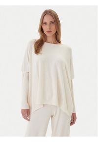 Kontatto Sweter 3M0802C Écru Relaxed Fit. Materiał: syntetyk