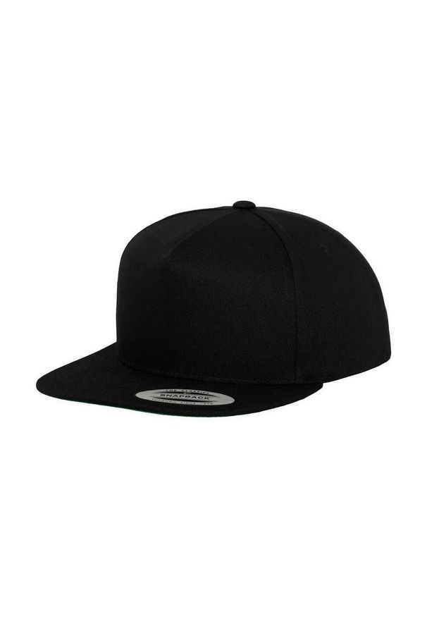 CLASSIC - 5 Panel Snapback Cap. Kolor: czarny