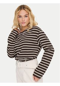 only - ONLY Bluzka New Soph 15337134 Brązowy Regular Fit. Kolor: brązowy. Materiał: bawełna #4