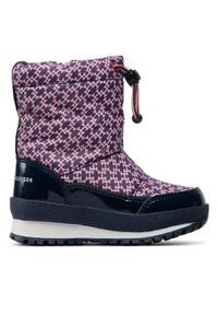 TOMMY HILFIGER - Tommy Hilfiger Śniegowce Snow Boot T3A5-32435-1486 M Bordowy. Kolor: czerwony. Materiał: materiał #1