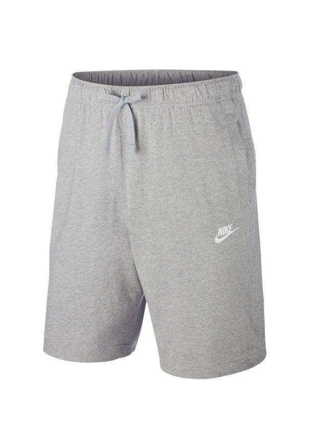 Spodnie sportowe męskie Nike Club Short Jsy. Kolor: biały, wielokolorowy, szary. Długość: krótkie