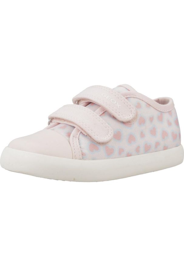 Tenisówki Geox Model B Gisli Girl Kolor Rose. Kolor: różowy. Materiał: tkanina