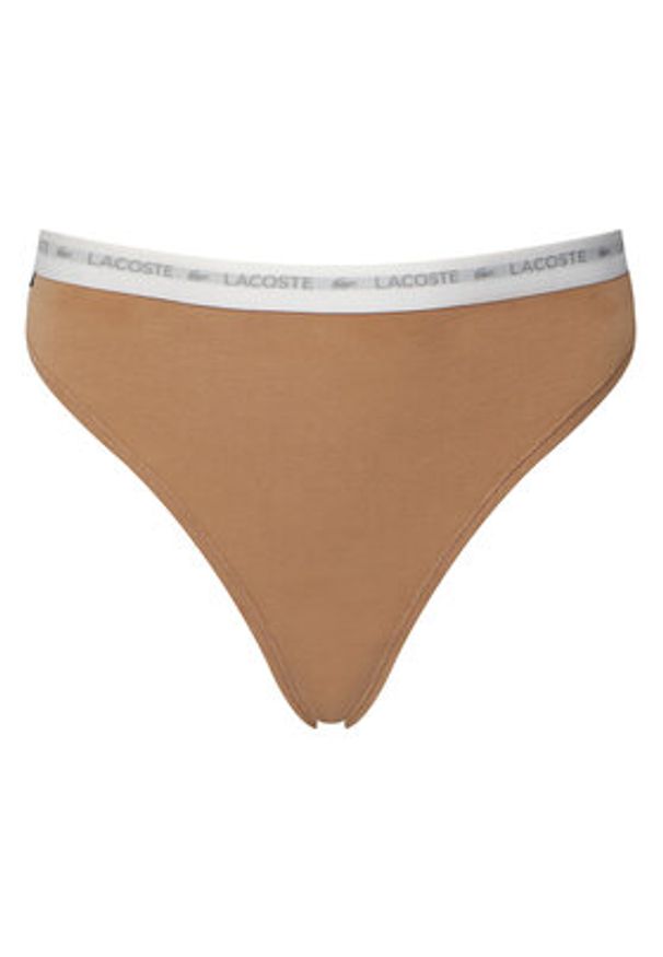 Lacoste Komplet stringów 8F1341 Kolorowy. Materiał: bawełna. Wzór: kolorowy