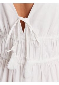 Seafolly Sukienka letnia Sunbreak 54878-DR Biały Relaxed Fit. Kolor: biały. Materiał: bawełna. Sezon: lato #3