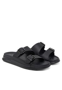 TOMMY HILFIGER - Tommy Hilfiger Klapki FM0FM05414 Czarny. Kolor: czarny. Materiał: skóra #5