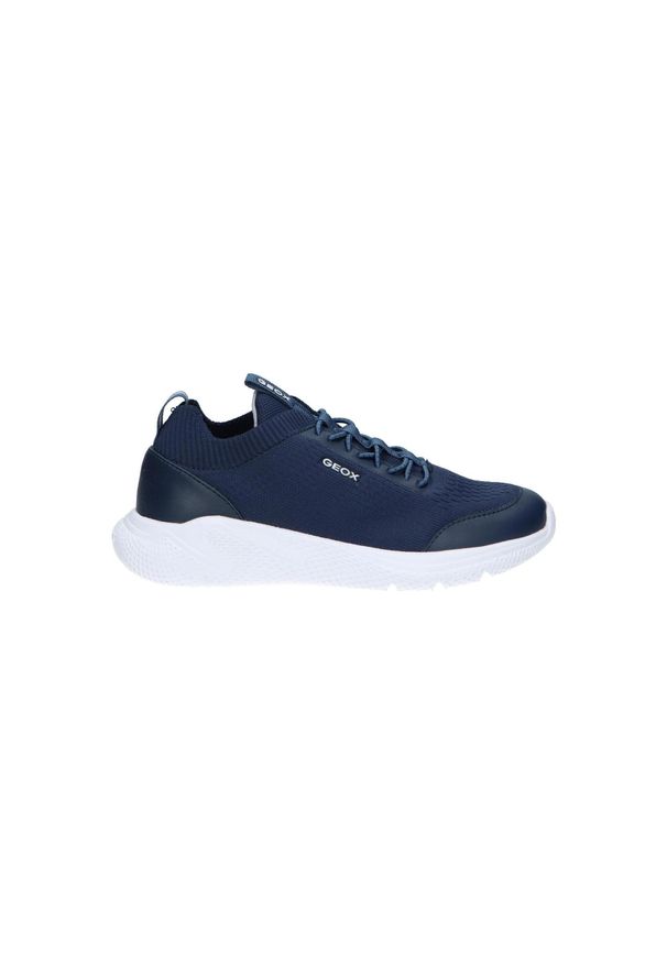 Buty juniorskie Geox Sprintye. Kolor: niebieski. Materiał: tkanina. Sport: turystyka piesza