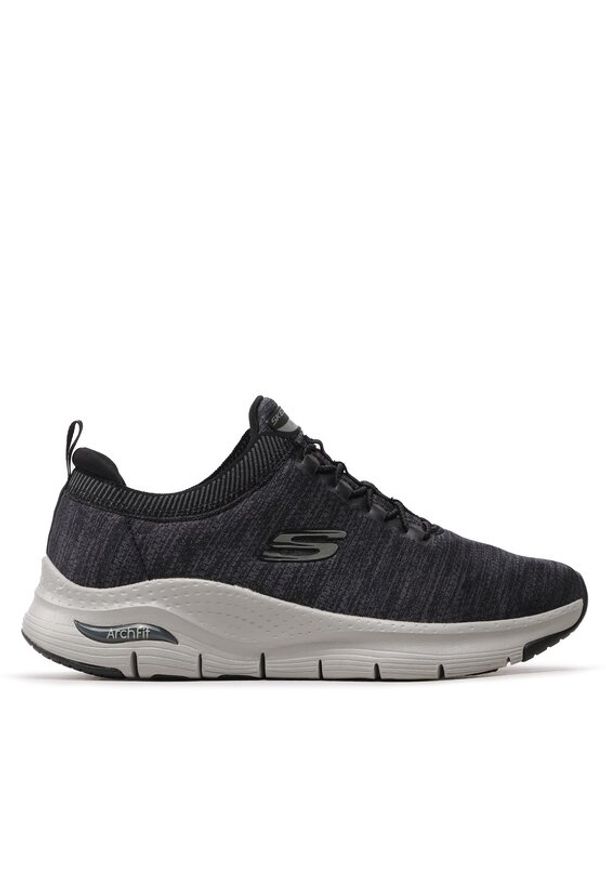 skechers - Skechers Sneakersy Waveport 232301/BKGY Szary. Kolor: szary. Materiał: materiał