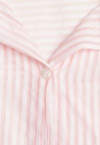 Born2be - Różowa Koszula o Kroju Oversize z Tencelu w Paski Ozdobiona Haftem Tidine. Okazja: na co dzień, na spotkanie biznesowe, do pracy. Kolor: różowy. Materiał: poliester, jeans. Wzór: aplikacja, haft, paski. Styl: casual, biznesowy #6