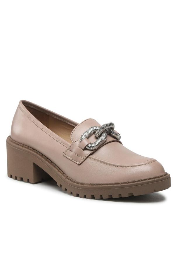 Loafersy Sergio Bardi. Kolor: beżowy