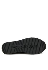 Calvin Klein Jeans Sneakersy Runner Laceup Tc YM0YM01187 Czarny. Kolor: czarny. Materiał: skóra #3