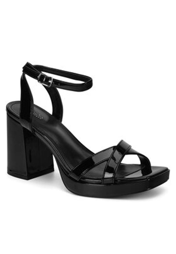 DeeZee Sandały LH24027-1 Czarny. Kolor: czarny. Materiał: materiał