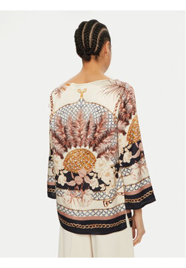 Luisa Spagnoli Bluzka Beatriz 541747 Kolorowy Regular Fit. Materiał: jedwab. Wzór: kolorowy