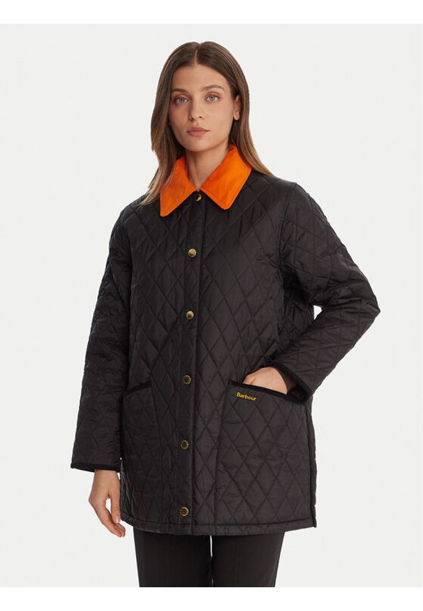 Barbour Kurtka przejściowa Liddesdale LQU1852BK12 Czarny Regular Fit. Kolor: czarny. Materiał: syntetyk