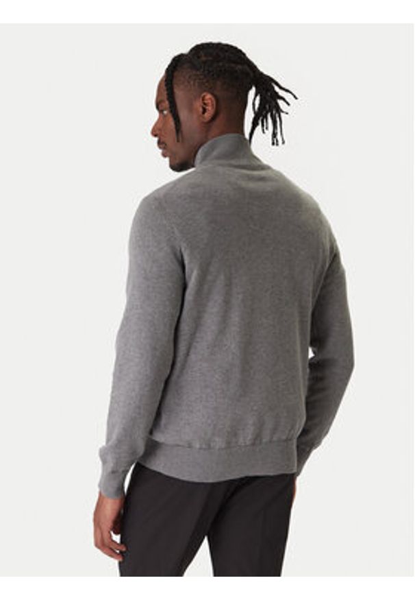 BOSS Sweter Kanobix 50527585 Szary Regular Fit. Kolor: szary. Materiał: bawełna