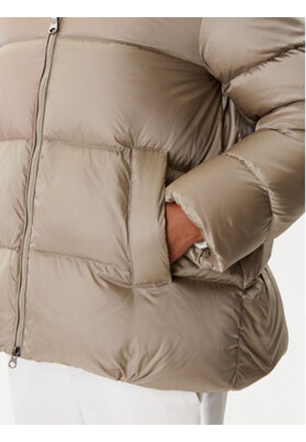 Hetrego - Hetregó Kurtka puchowa Arina 8P600 25WD02 Beżowy Regular Fit. Kolor: beżowy. Materiał: syntetyk