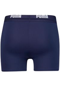 Spodenki kąpielowe męskie Puma Swim Men Logo Swim Trunk. Kolor: niebieski. Styl: sportowy