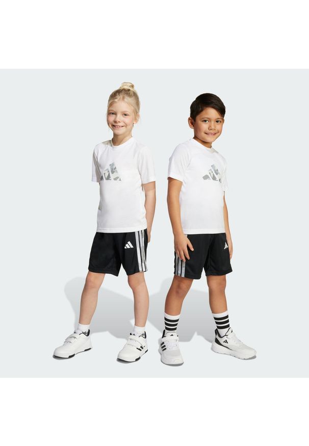 Adidas - Zestaw Train Essentials Camo Print Kids. Kolor: biały. Wzór: nadruk. Styl: sportowy