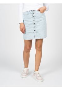 Guess Spódnica Jeansowa | W2PD0G D4S33 | Kobieta | Niebieski. Okazja: na co dzień. Kolor: niebieski. Materiał: elastan, bawełna. Styl: casual, elegancki
