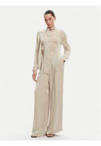 MICHAEL Michael Kors Spodnie palazzo MS430638BB Beżowy Wide Leg. Kolor: beżowy. Materiał: syntetyk #5
