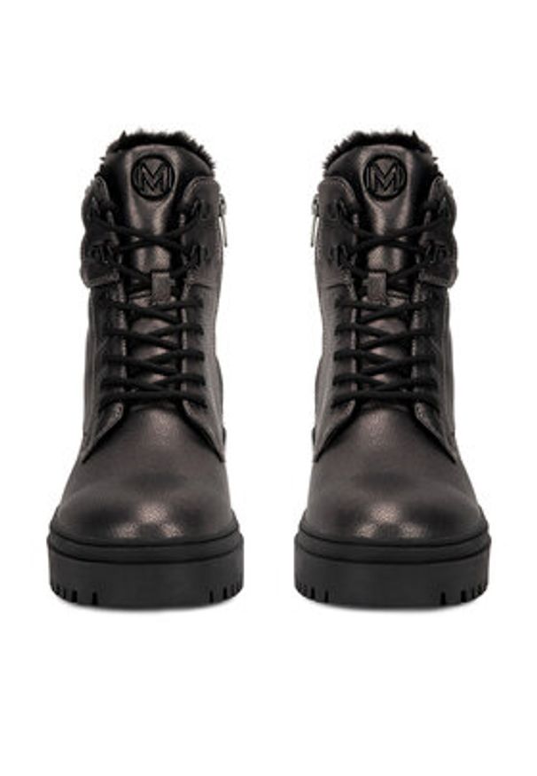 MEXX Trzewiki MI001713143W Srebrny. Kolor: srebrny. Materiał: skóra