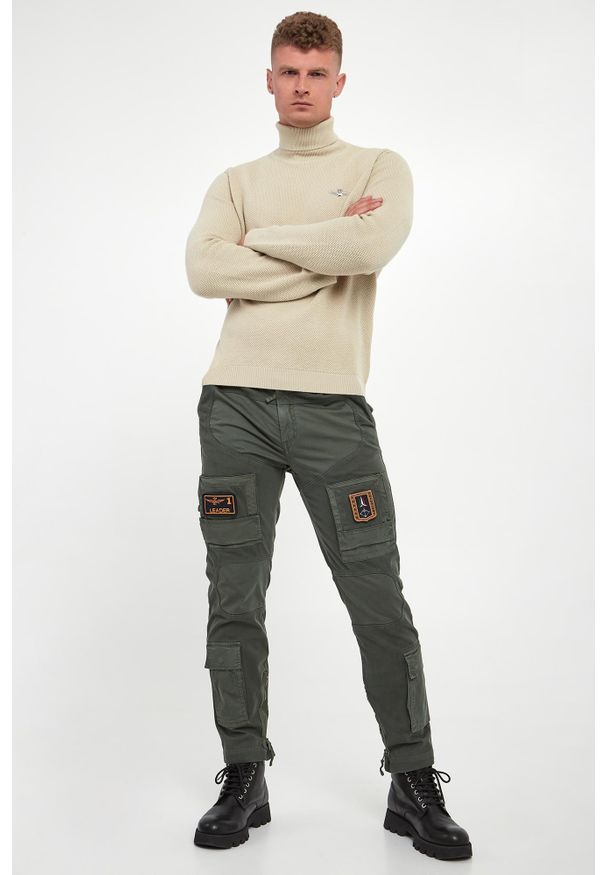 Aeronautica Militare - Golf męski wełniany AERONAUTICA MILITARE. Typ kołnierza: golf. Materiał: wełna