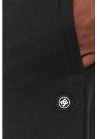 DC - Dc - Spodnie. Kolor: czarny. Materiał: dzianina. Wzór: melanż #2