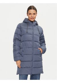Fransa Płaszcz zimowy Mabelle 20613792 Niebieski Regular Fit. Kolor: niebieski. Materiał: syntetyk. Sezon: zima